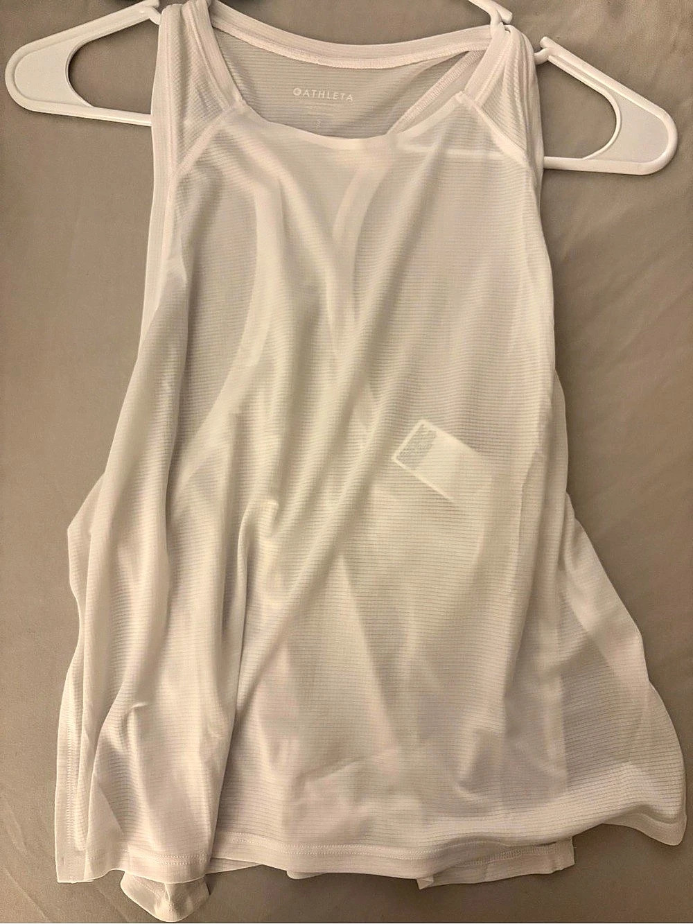 Athleta Women's White Tank Top-New without tags